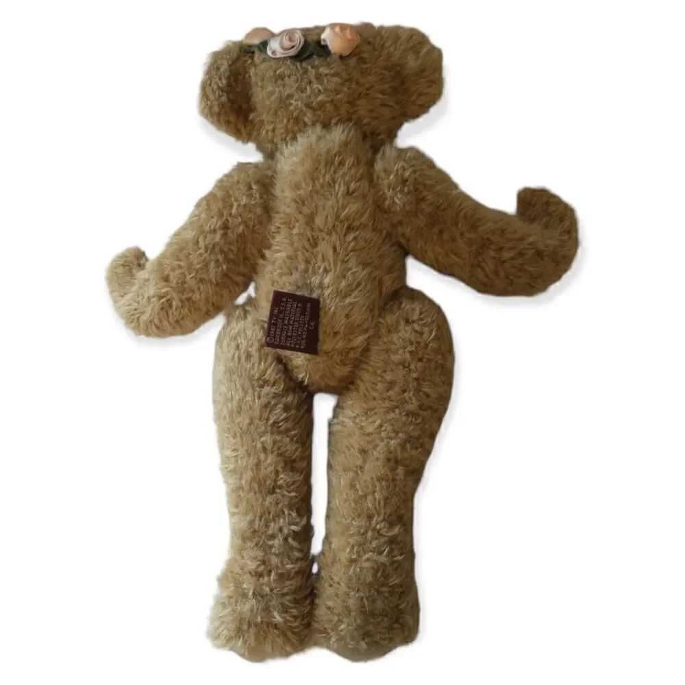Ty Attic Treasure Eve Teddy Bear Plush Vtg 1993 #6106 Stuffed Animals Flowers.‎